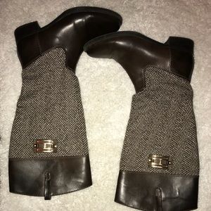 Tommy Hilfiger Leather and vinyl boots